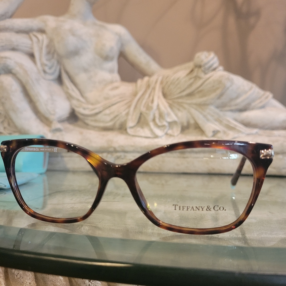 Tiffany & Co TF2194 Perscription Frames Only Havanah Gold Luxury Designer #95 - Picture 13 of 16